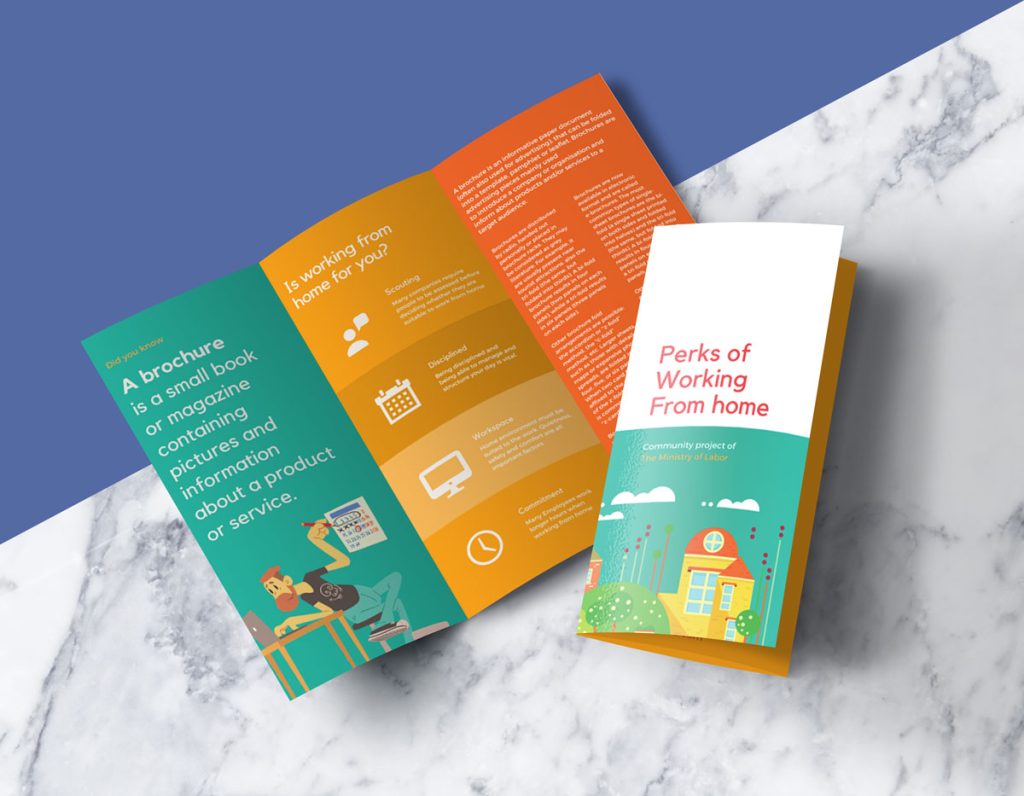Trifold Brochures printed by Total Digital Press